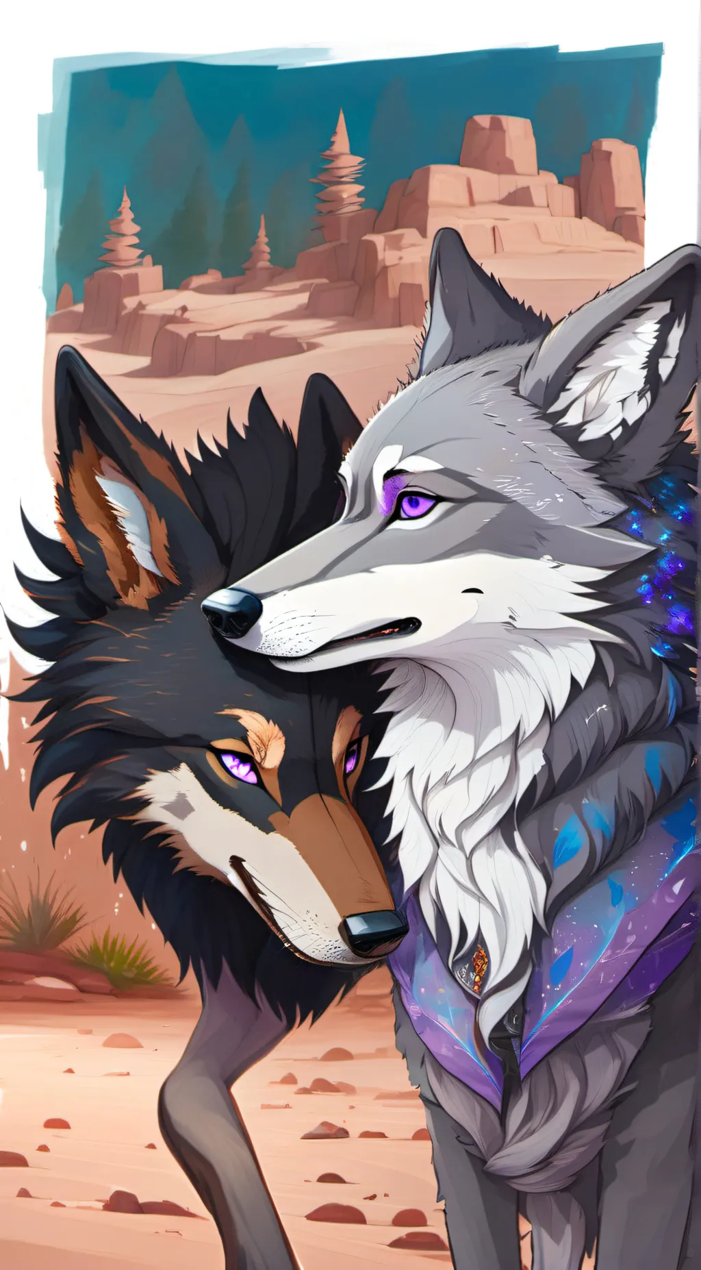 ai character: Forbidden love background