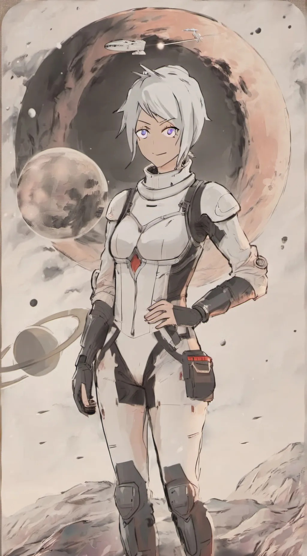 ai character:  spac captain wife background