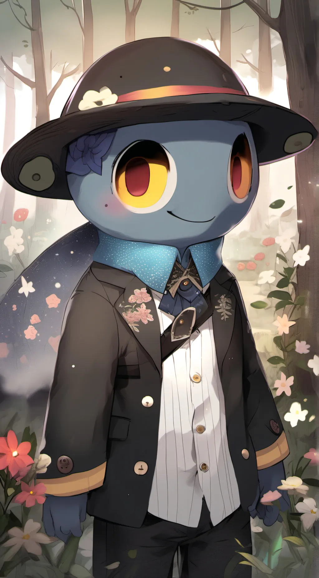 ai character: blue rf background