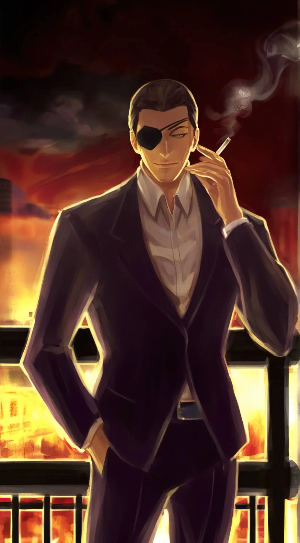 ai character: goro majima 1988 background