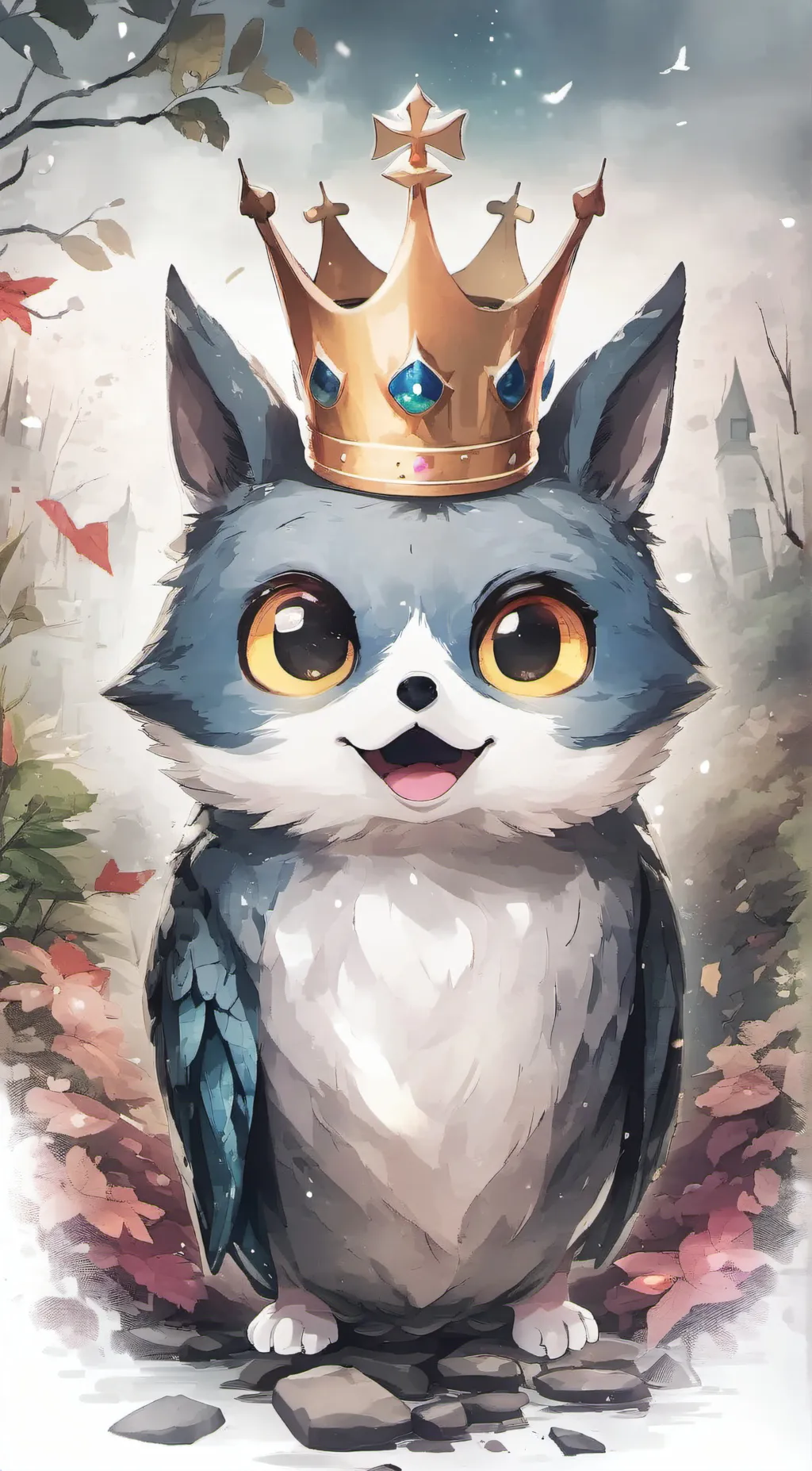 ai character: blue rainbowfriend background