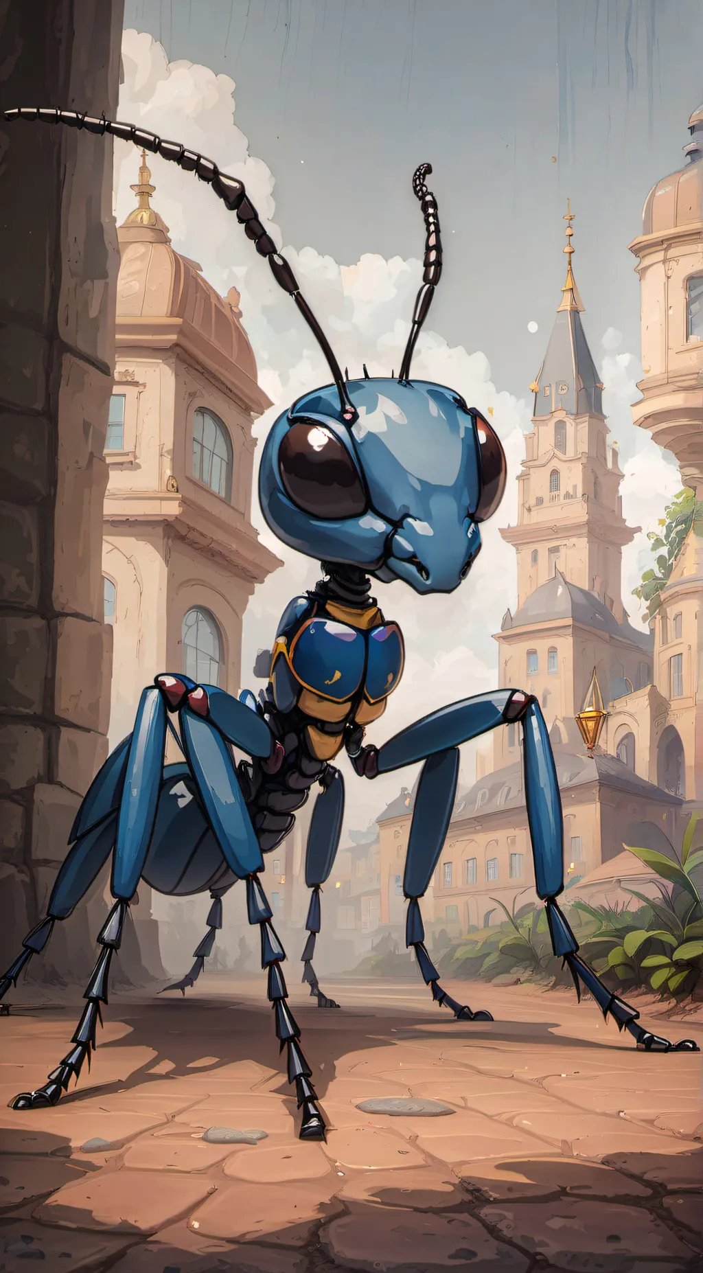 ai character: Blue Ant background