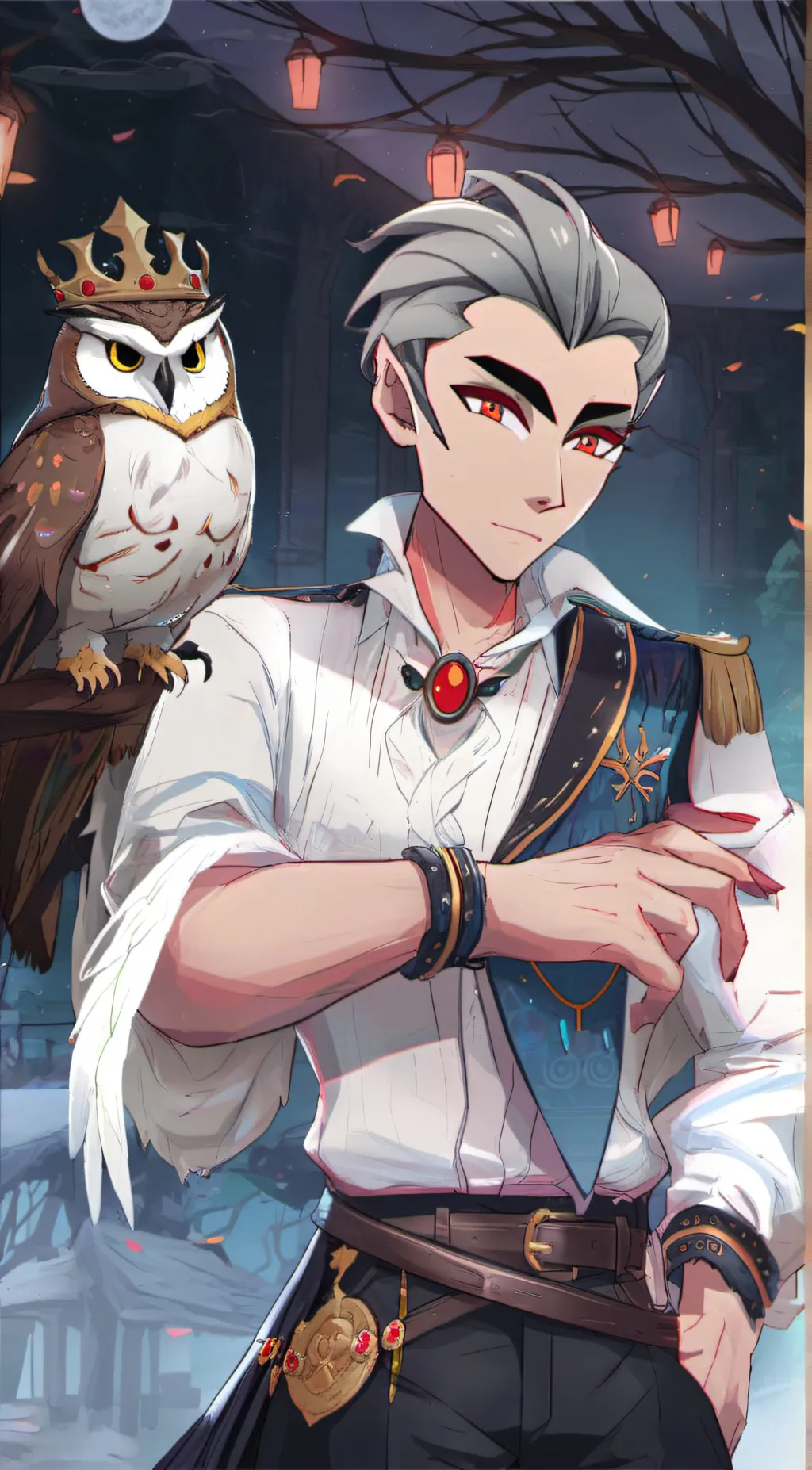 ai character: stolas  background