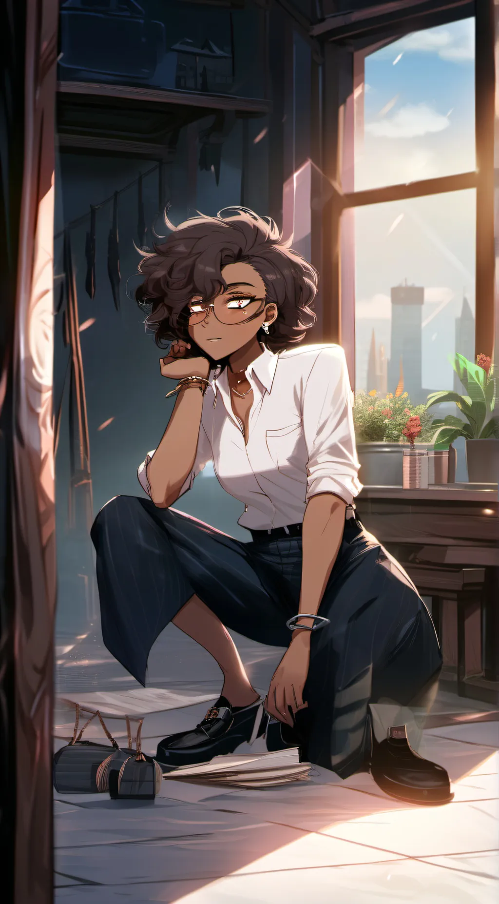 ai character:  Ashley background