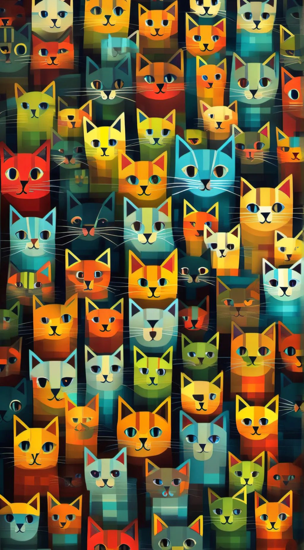 ai character: Cats background