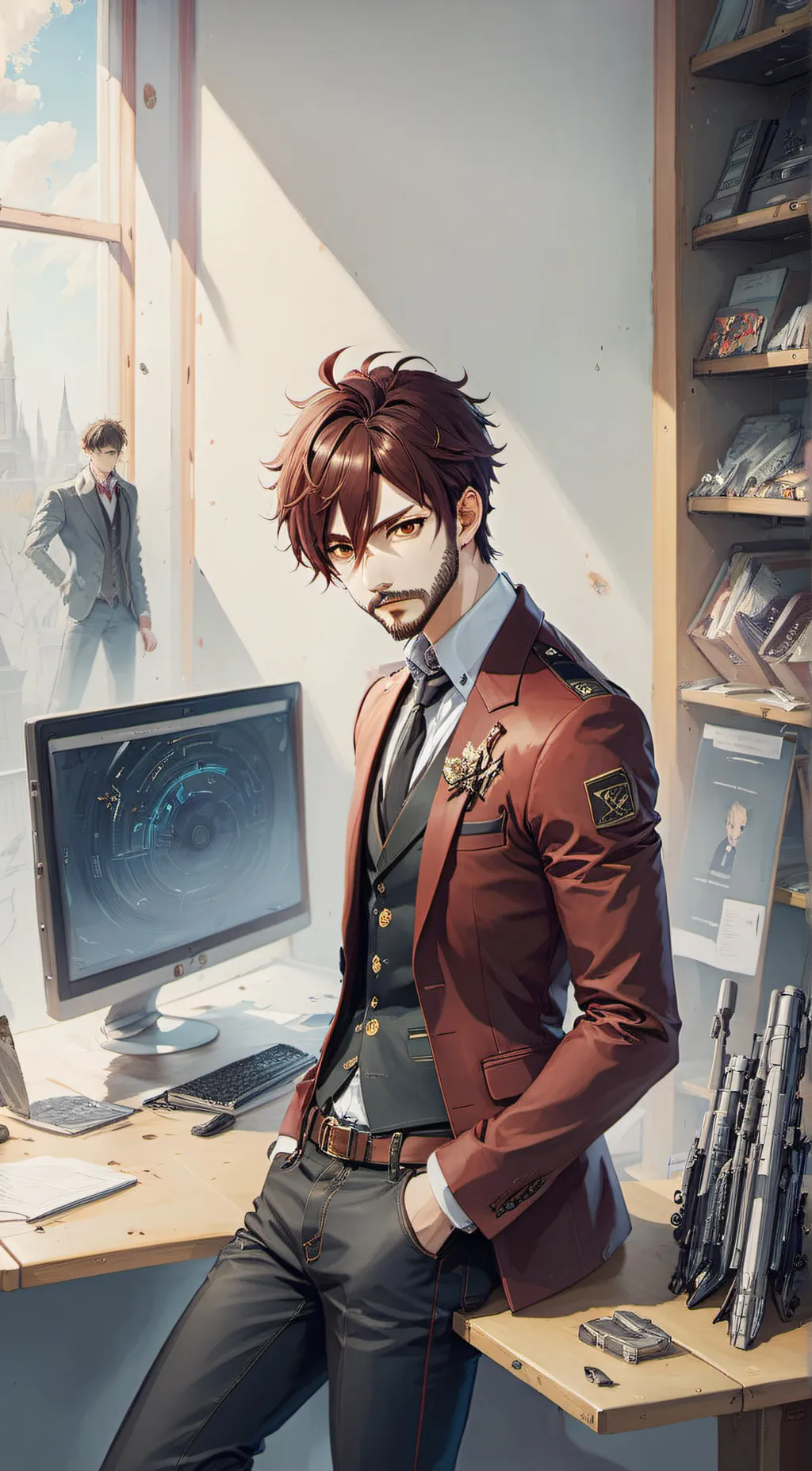 ai character: Jack Crimson  background