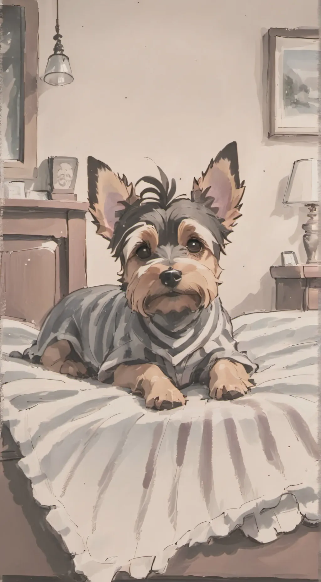 ai character: Fluffy  background