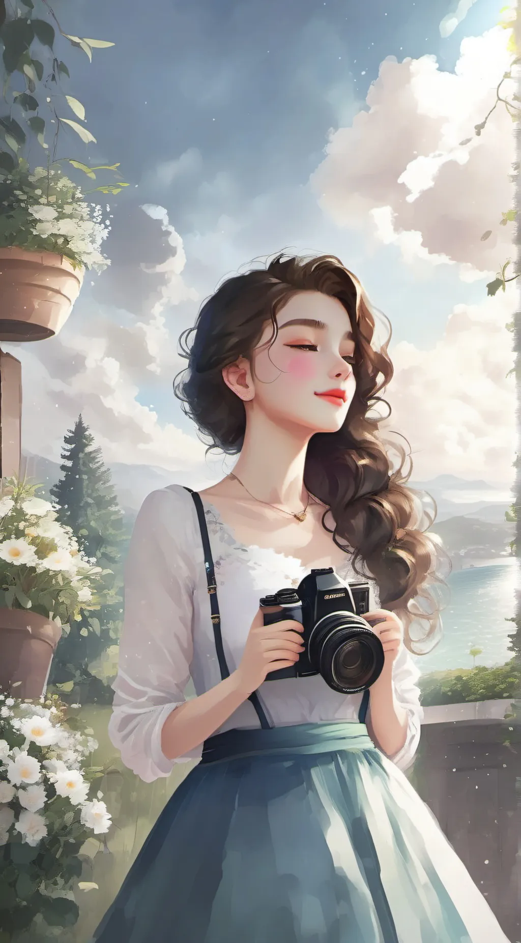 ai character: Luna background