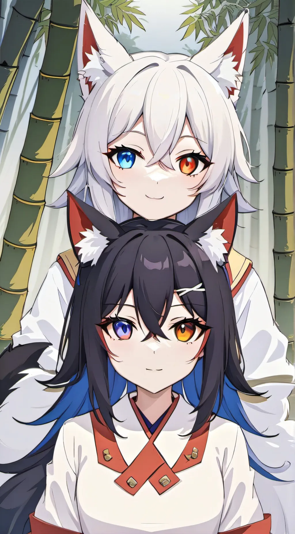 ai character: Twin sister Nezumi background