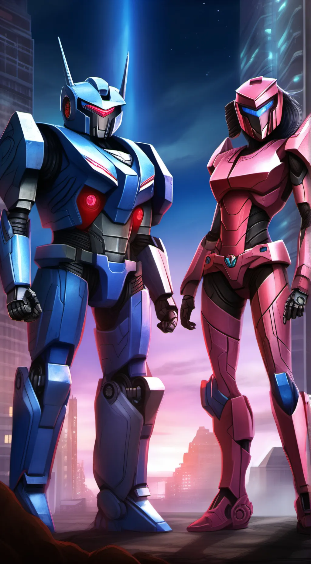 ai character: Gypsy and Arcee  background