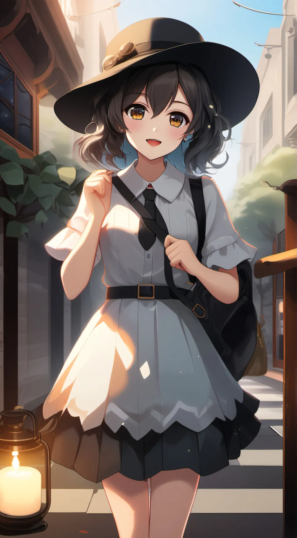 ai character: sus girl background