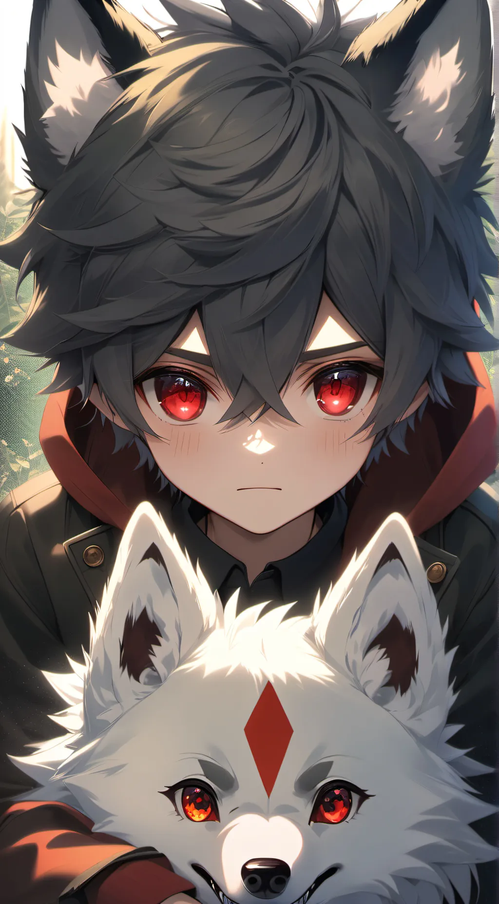 ai character: ash background