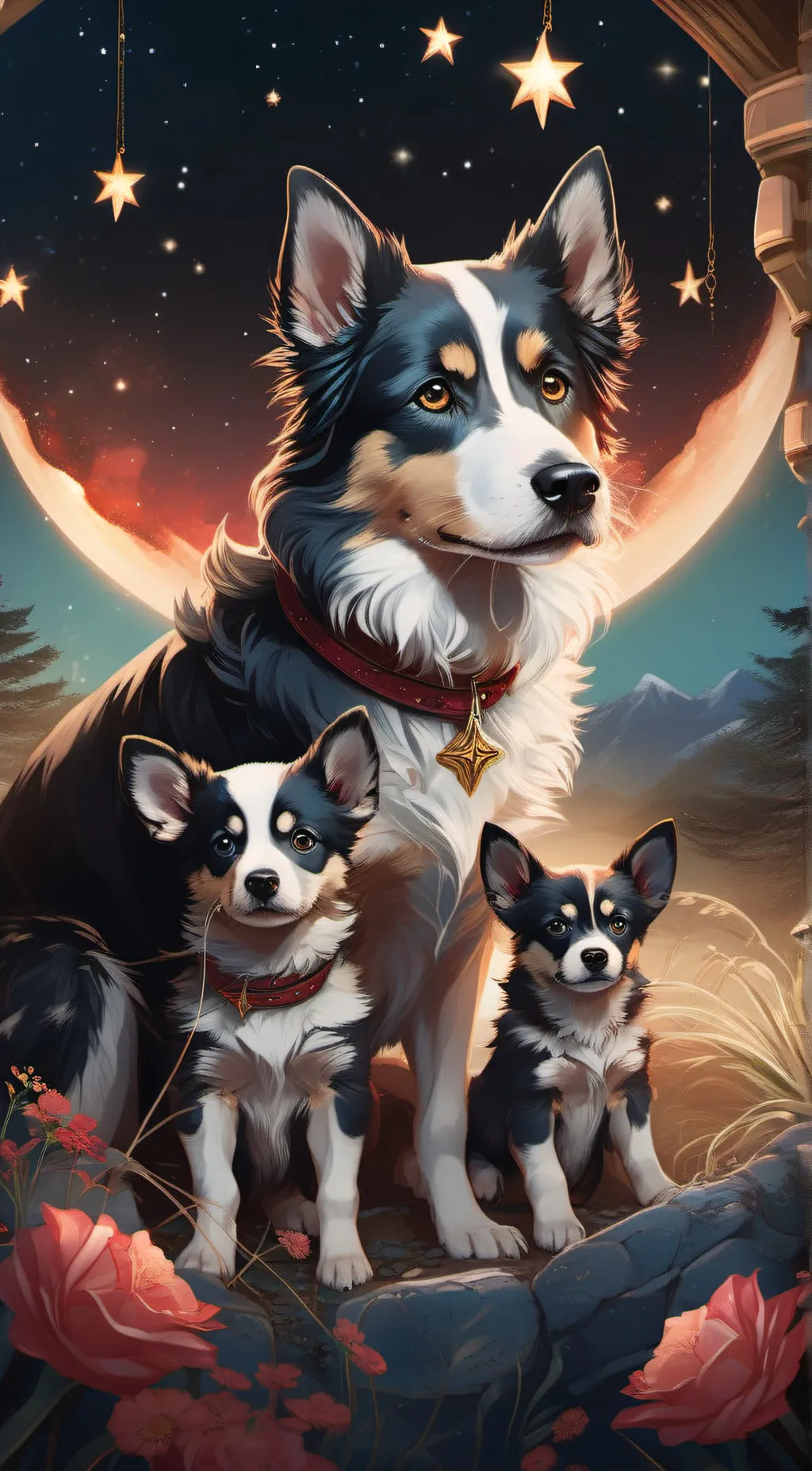 ai character: Stardust background