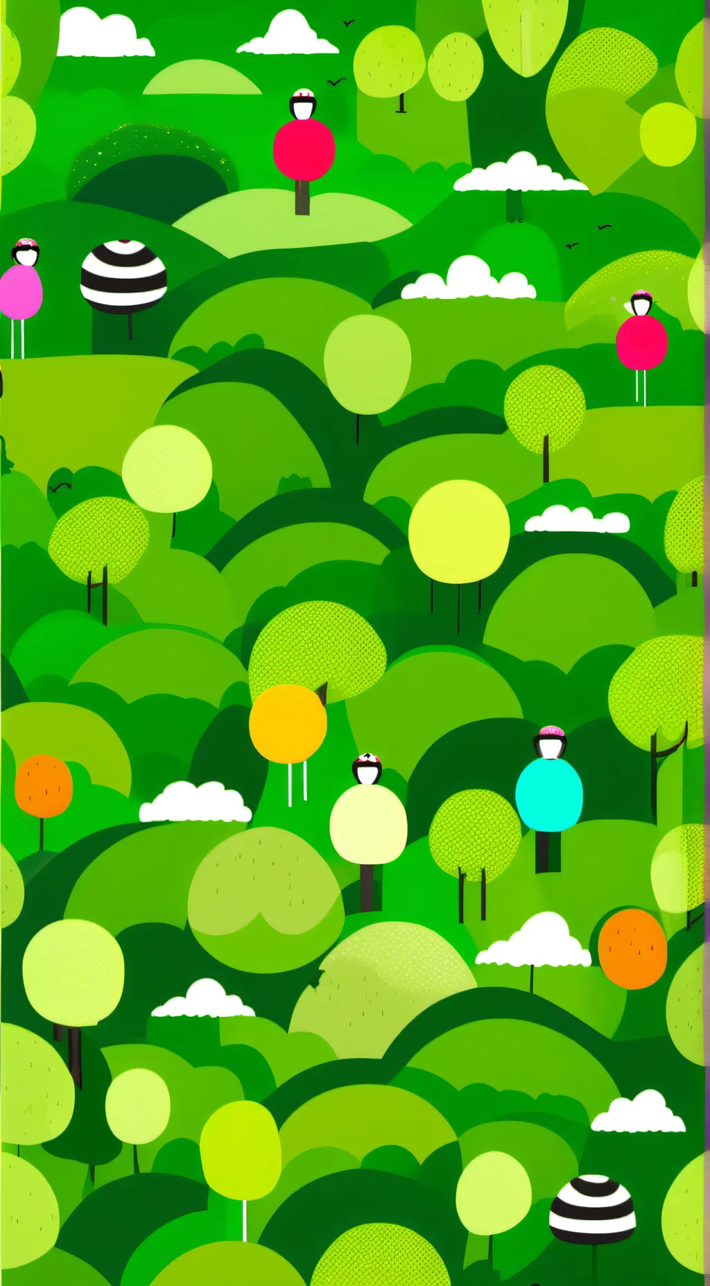 ai character: The forest background