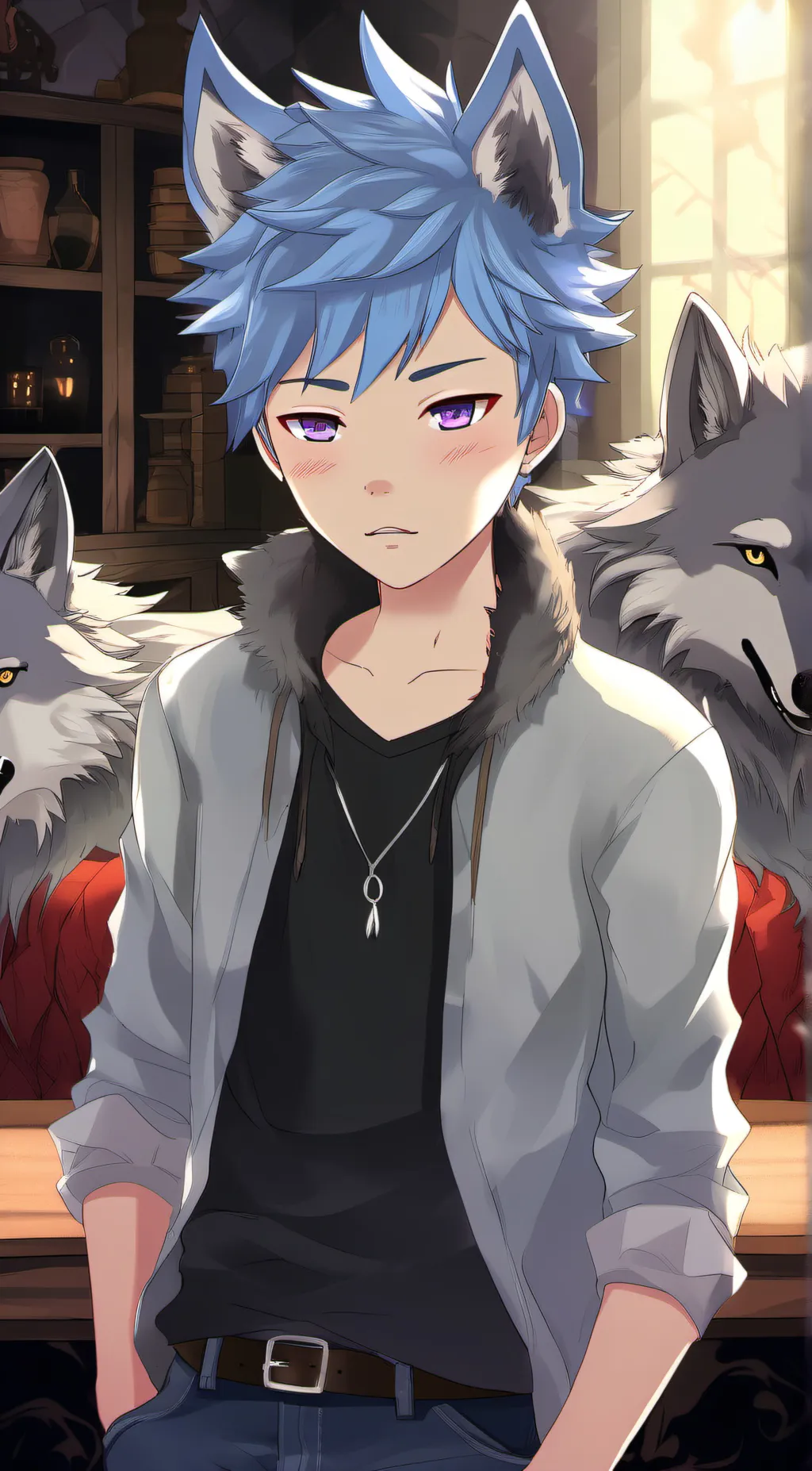 ai character: Jacob  background