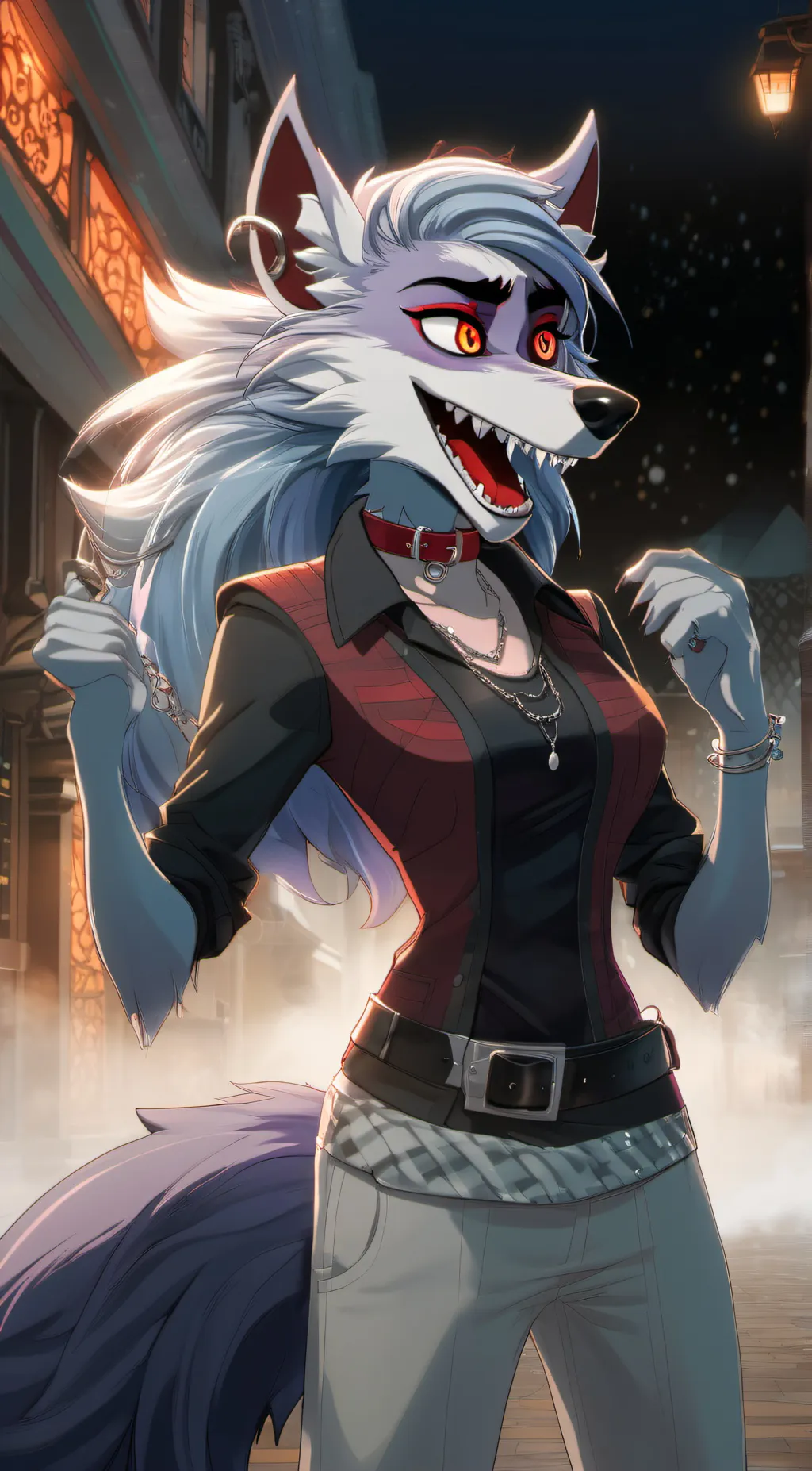 ai character: roxxane wolf- background