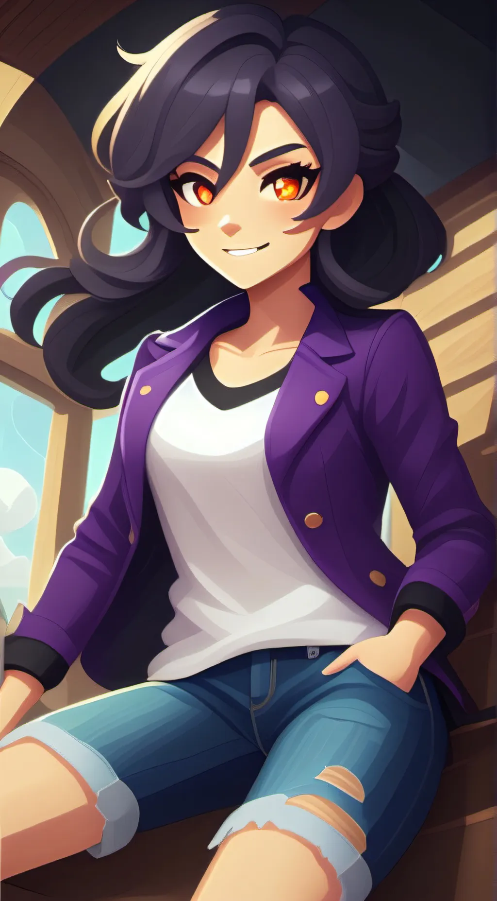 ai character: Aphmau and friends background