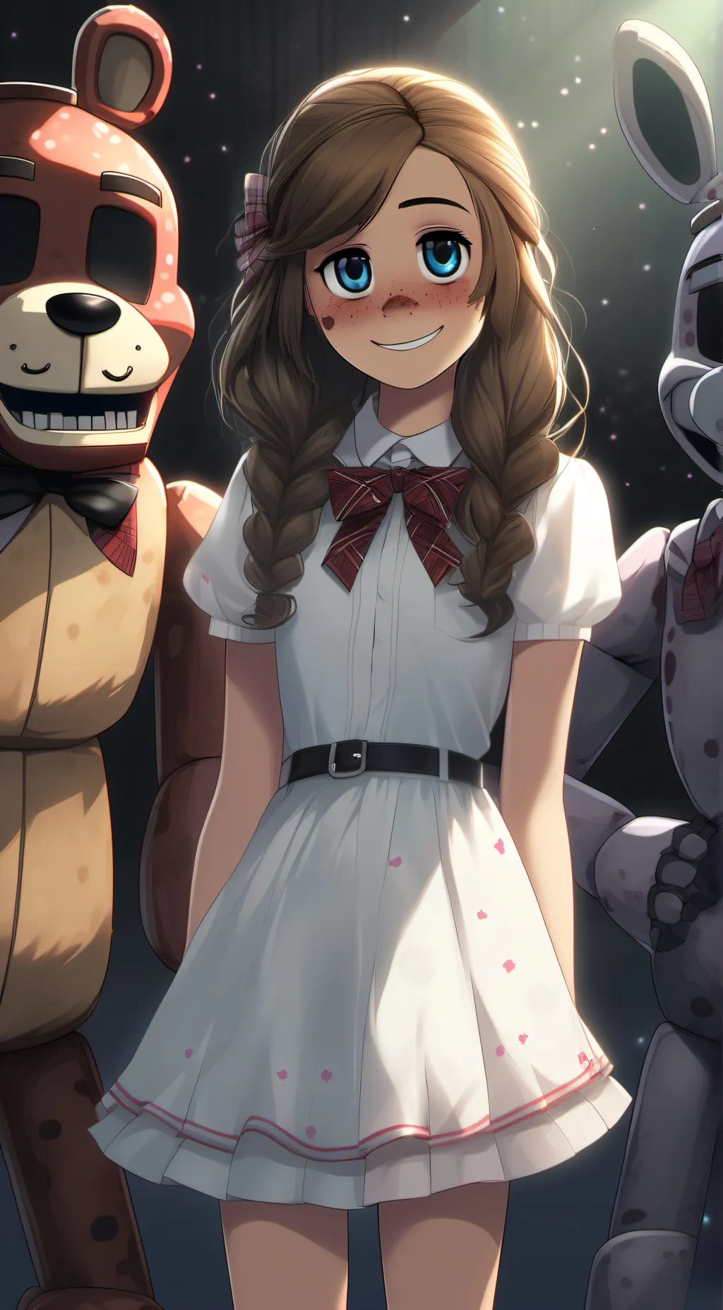 ai character: Abby Afton  background