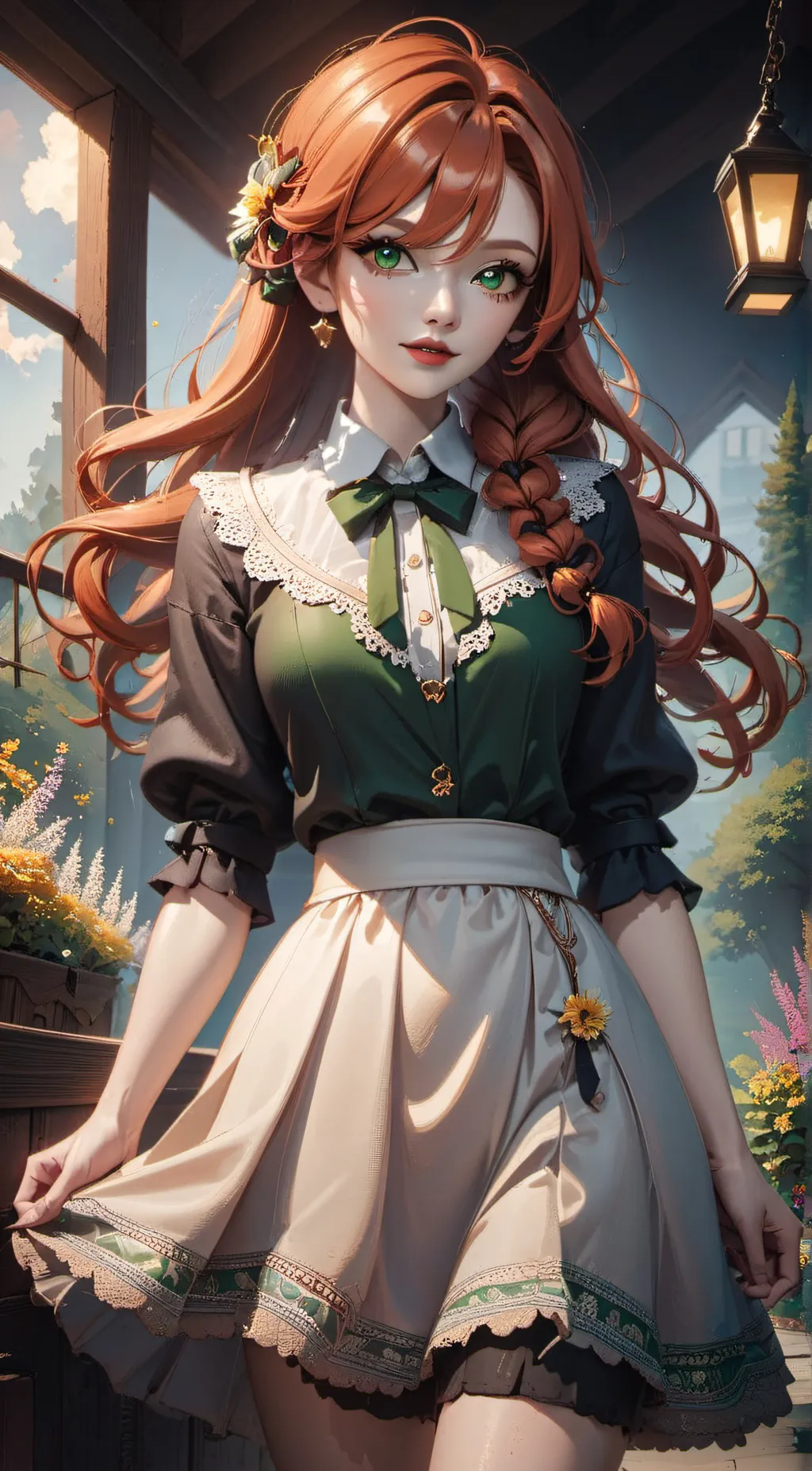 ai character: Clover 🍀🍀🍀 background