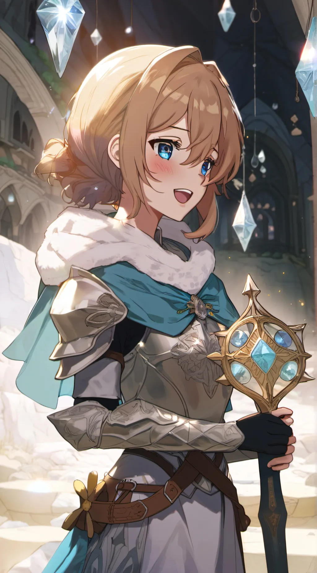 ai character: Crystal  background