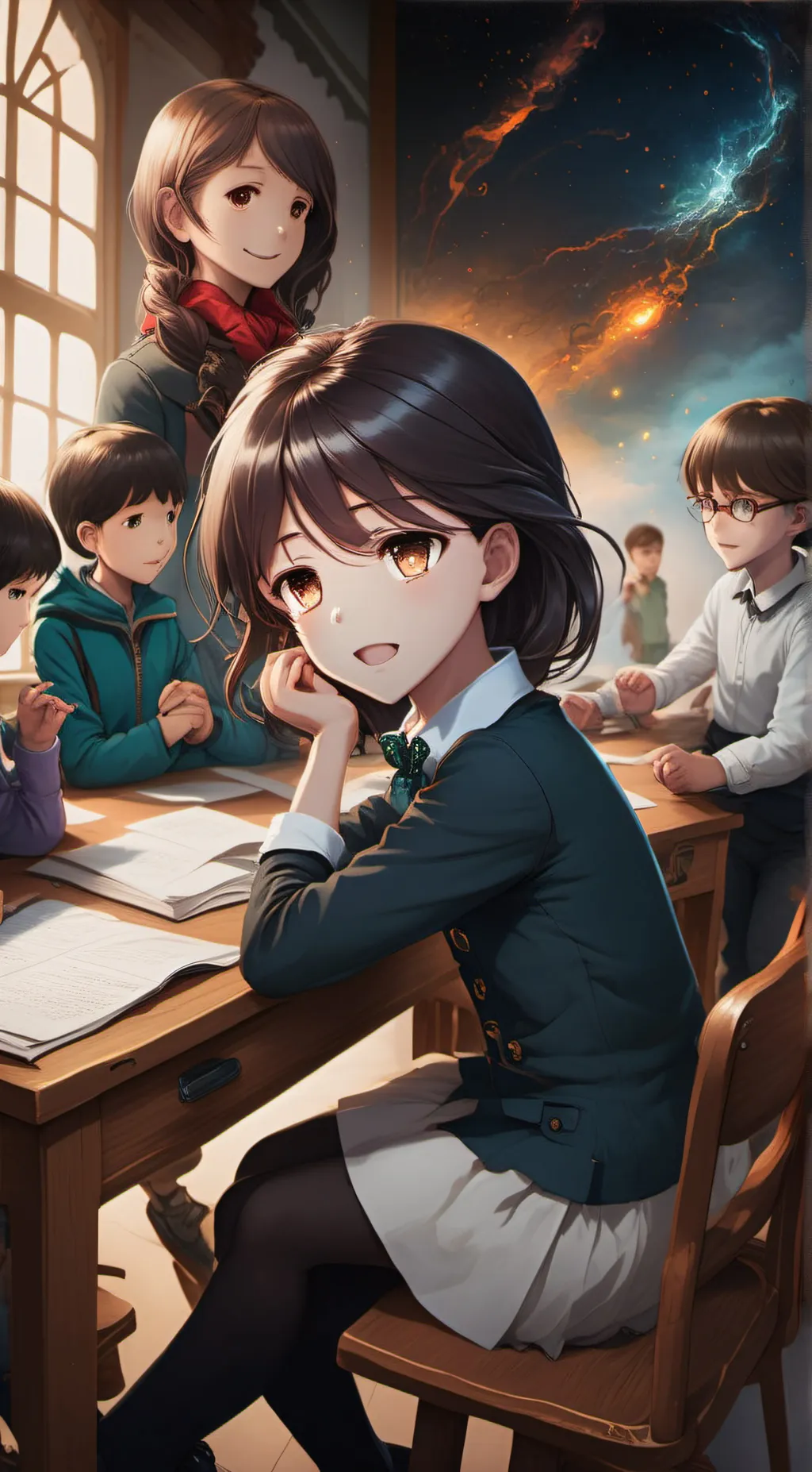 ai character: lisa  background