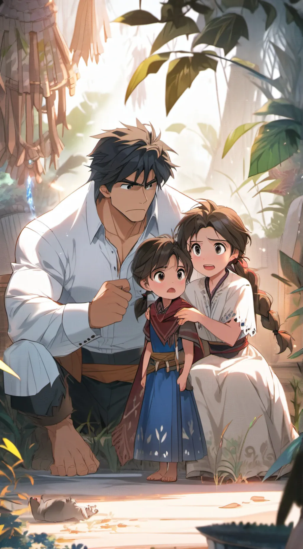 ai character: elsa, david background