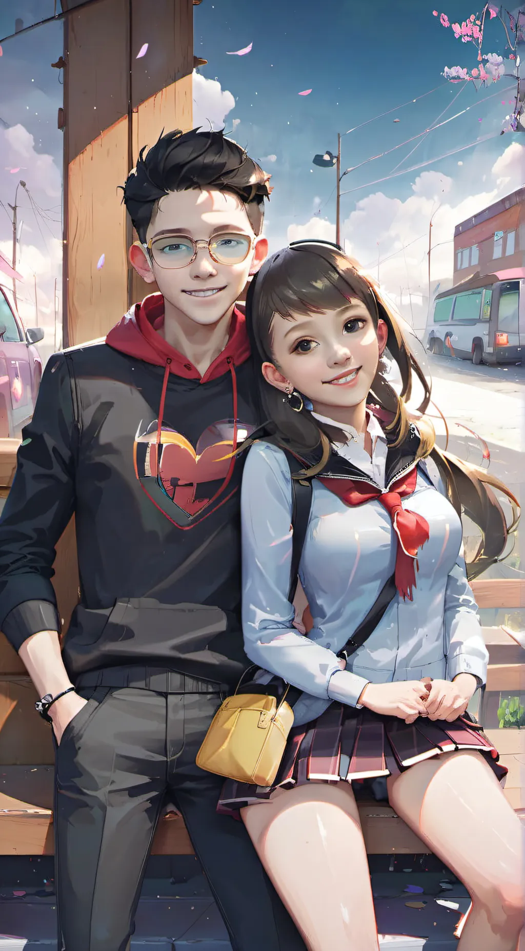 ai character: Dylan and ashely background