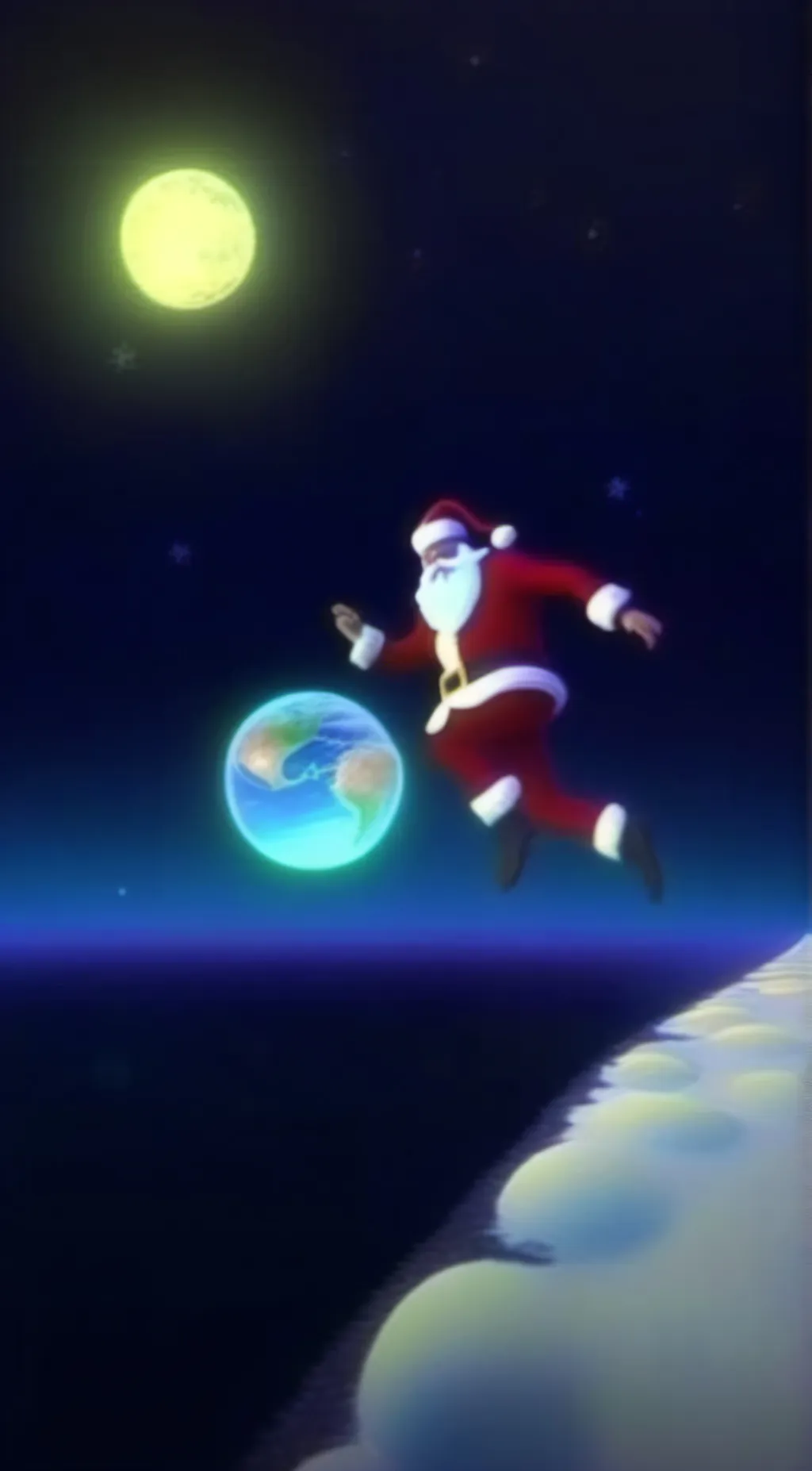 ai character: Santa background