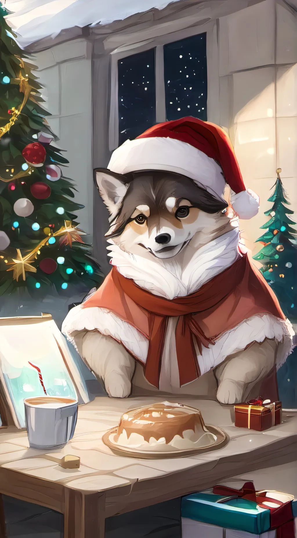 ai character: TANGO THE DAWG background