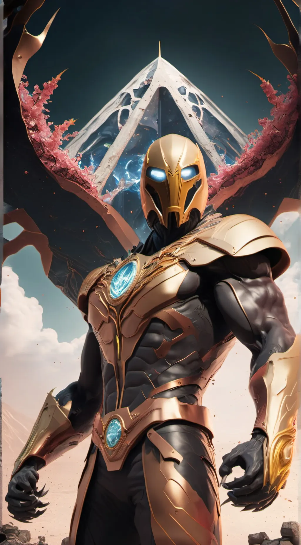 ai character: Titan clawman background