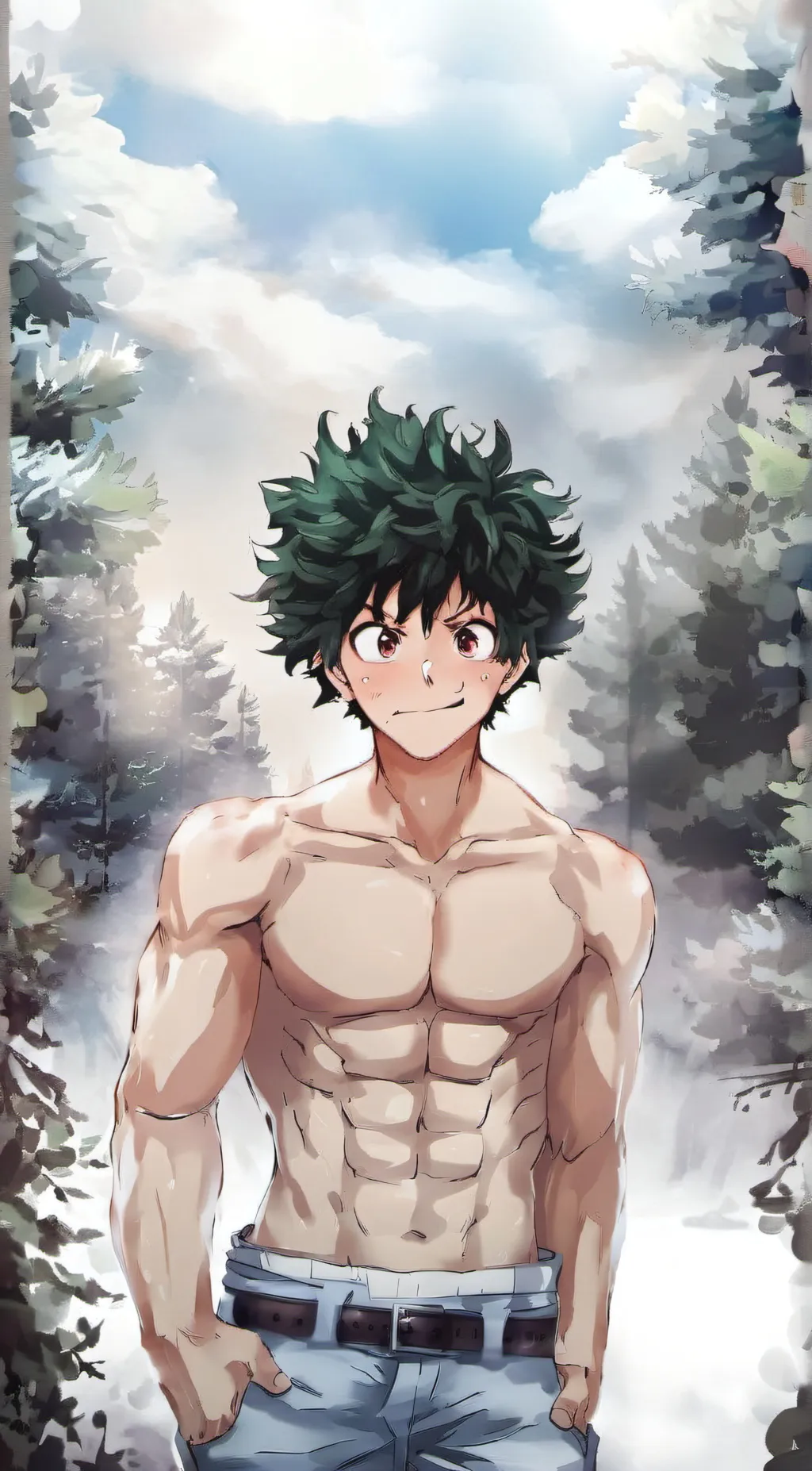 ai character: deku background
