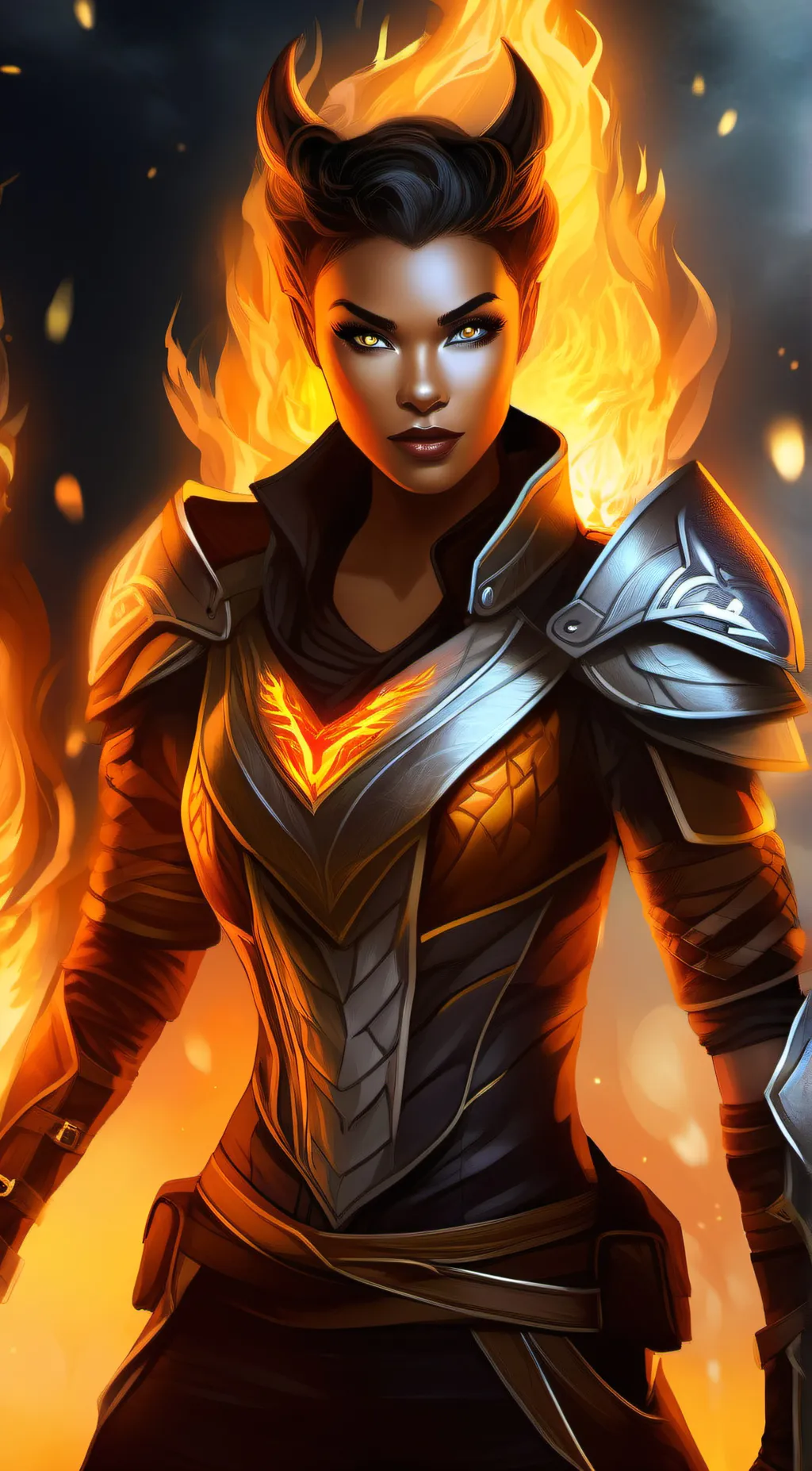 ai character: StarfireFox background