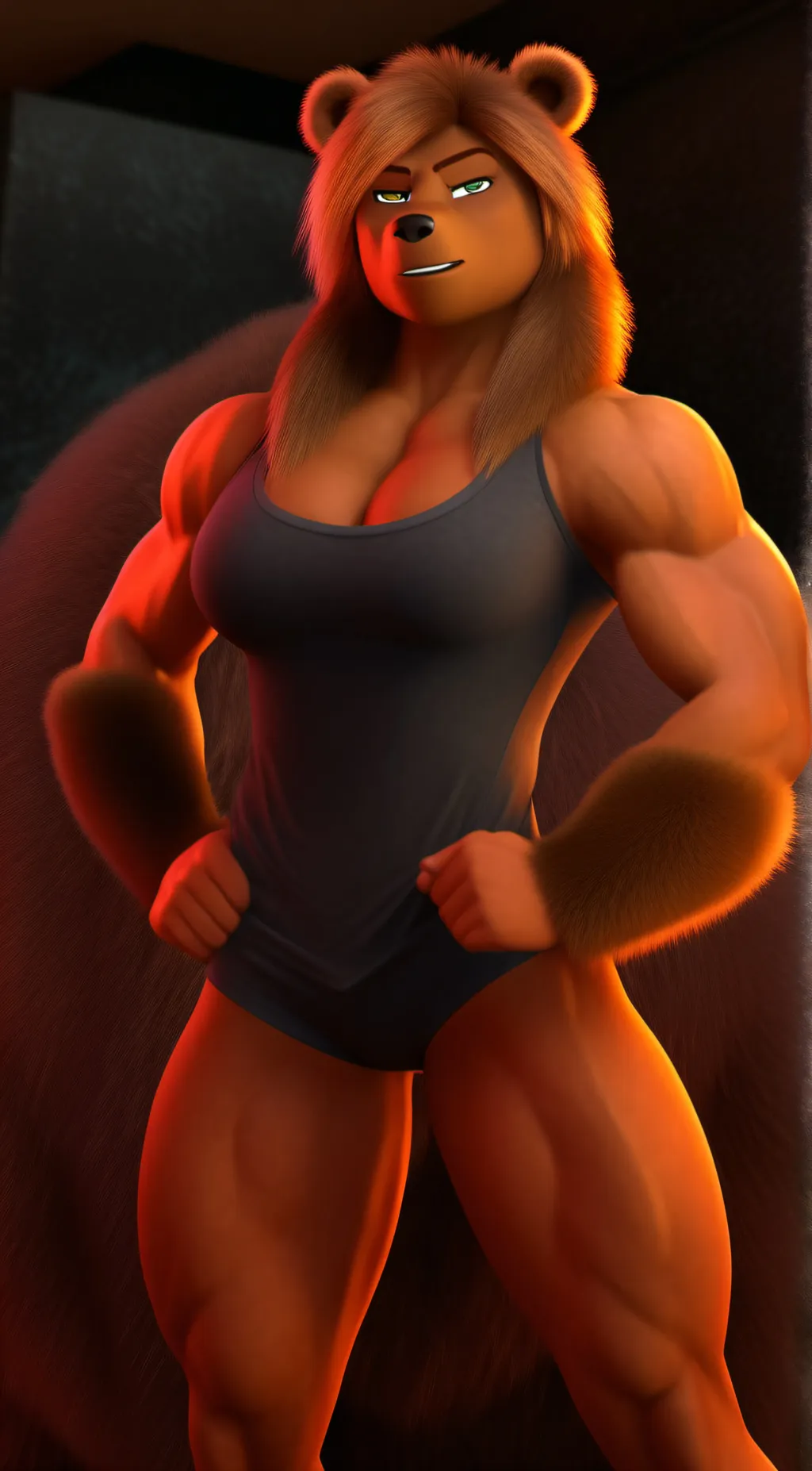 ai character: Dasha Stormbear  background