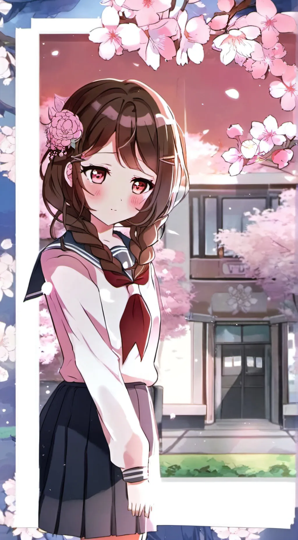 ai character: Blossom background