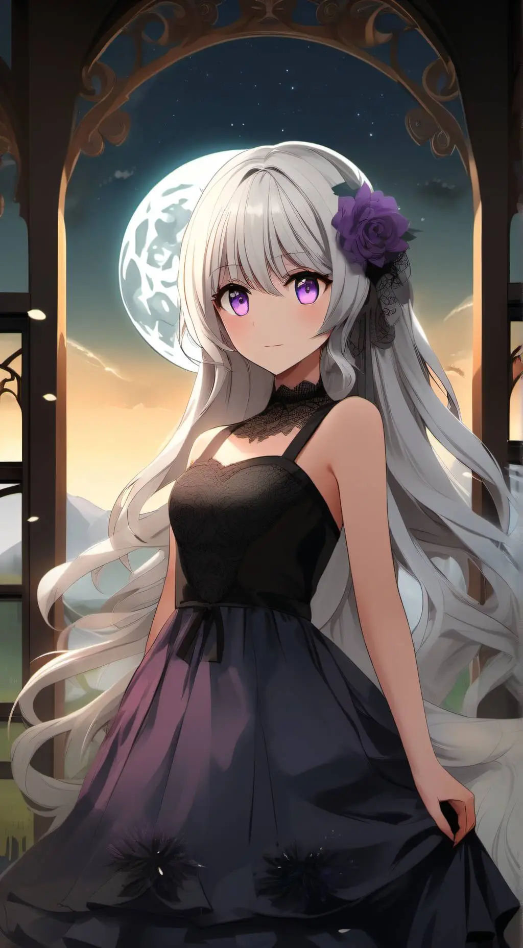 ai character: Luna background