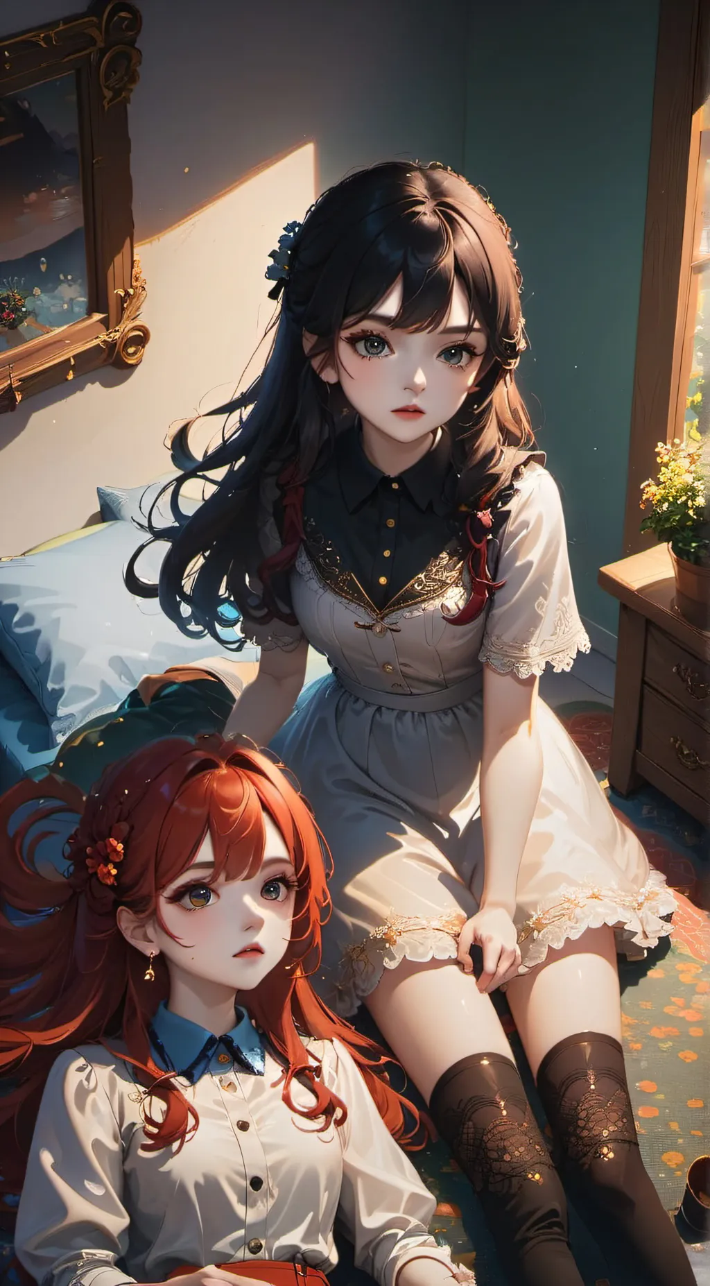 ai character: Ariel and Bella background