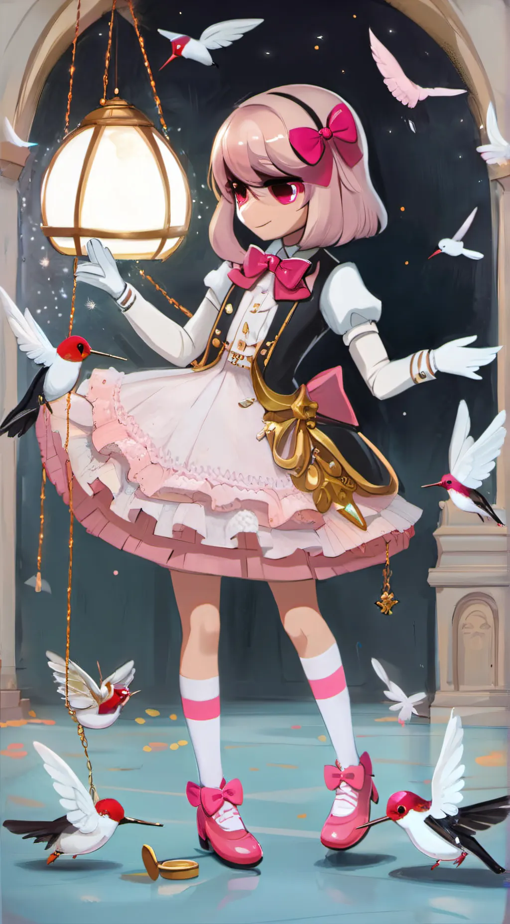 ai character: Meringue Cream background