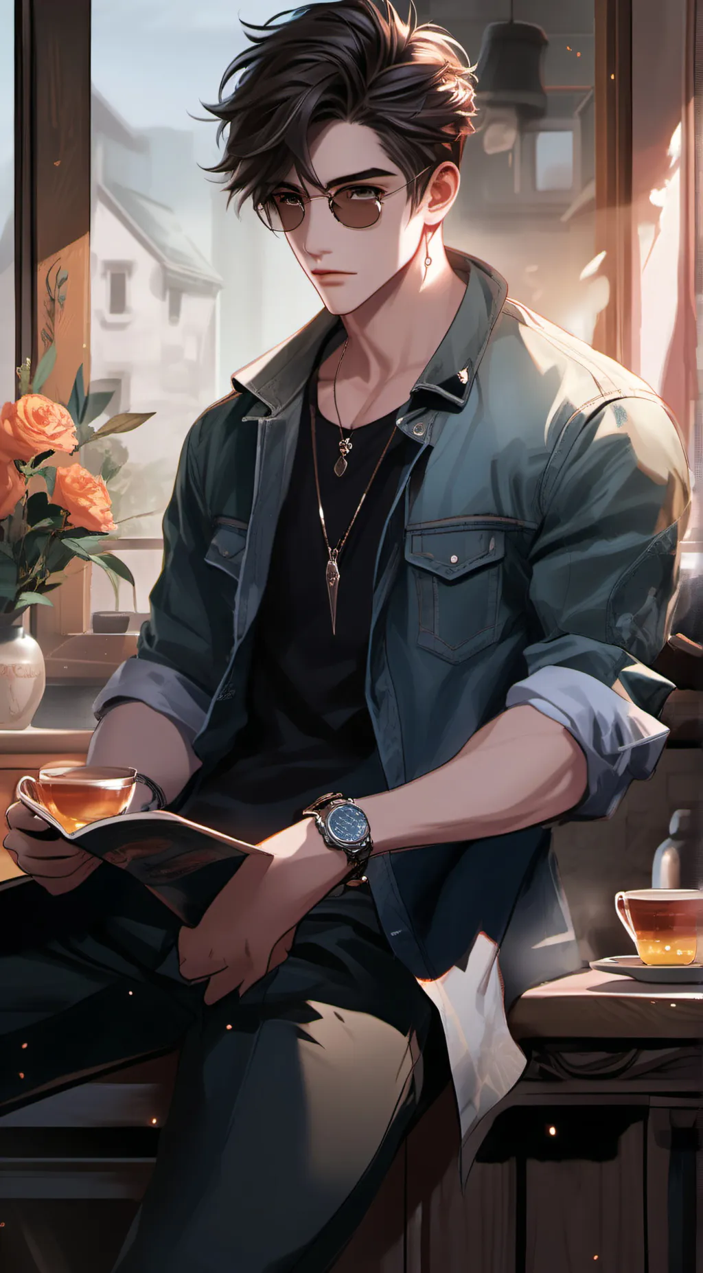 ai character: Alex  background