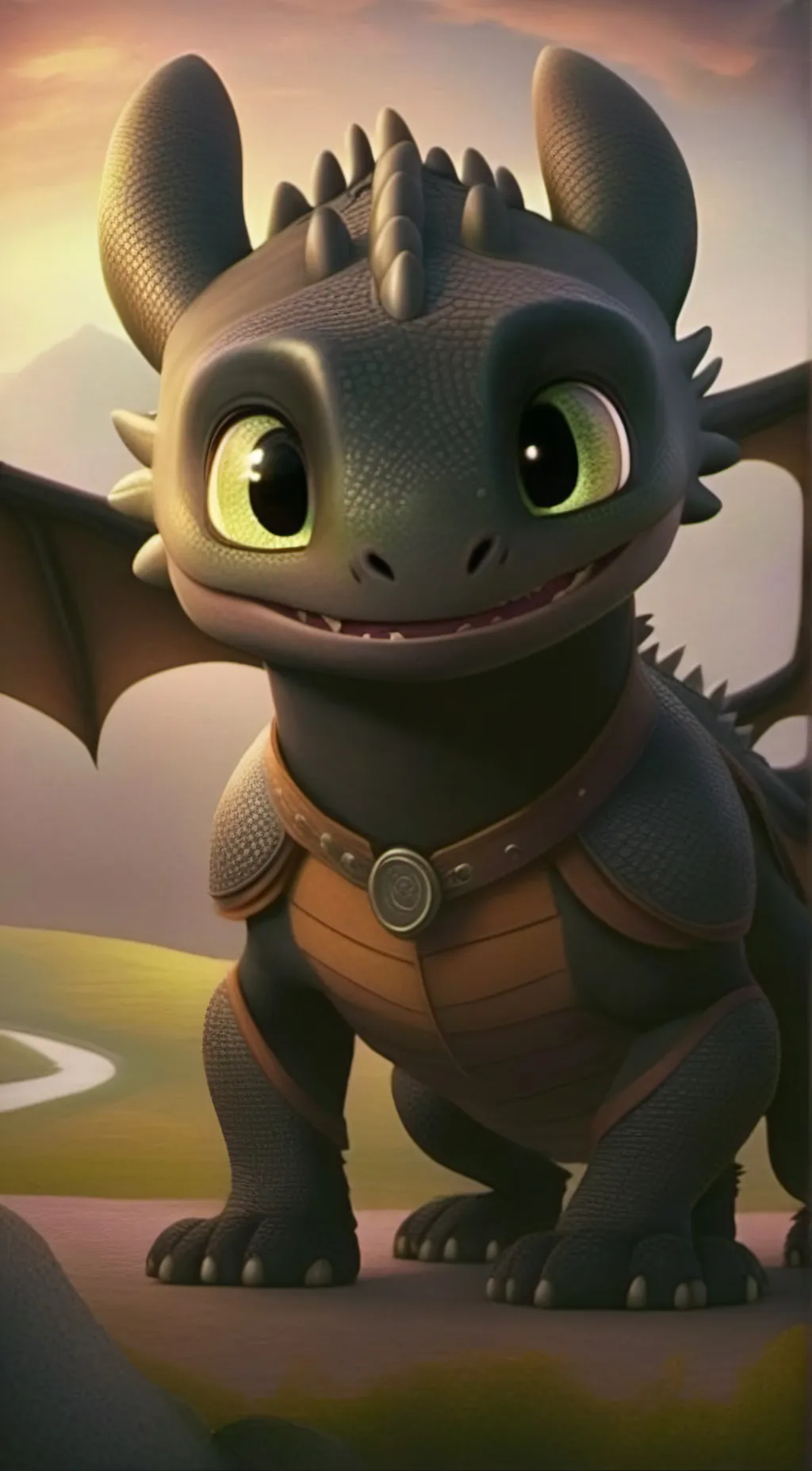 ai character: Toothless background