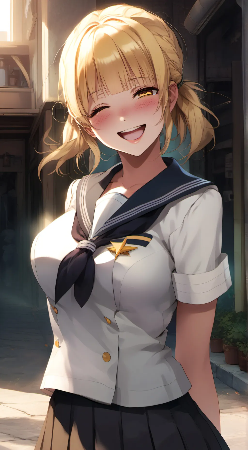 ai character: Sakura background