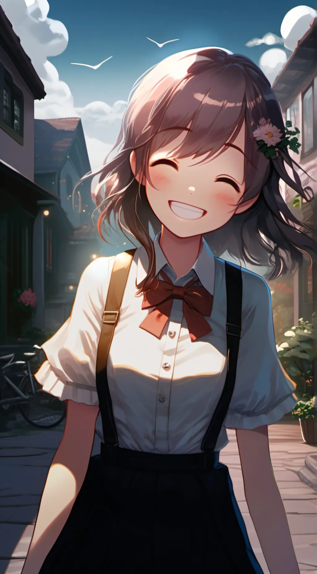 ai character: lucky  background