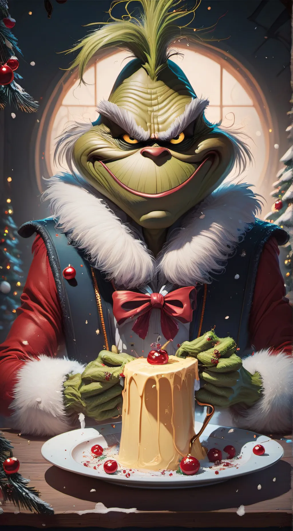 ai character: The grinch background