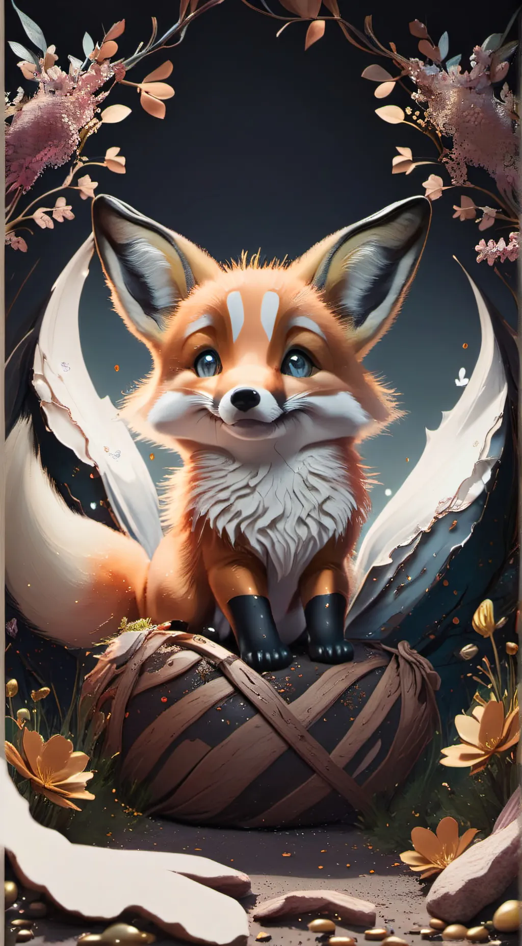 ai character: foxy background
