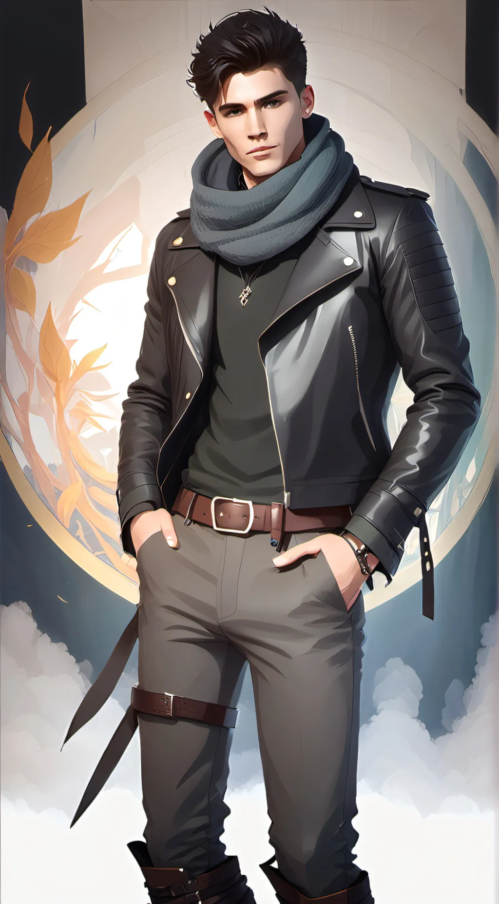 ai character: Damian  background