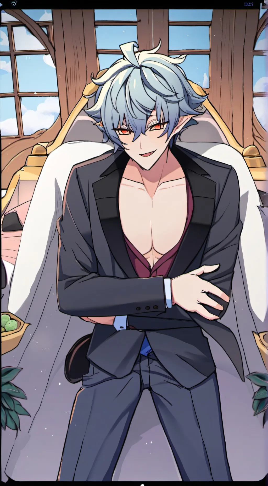 ai character: Saki  background