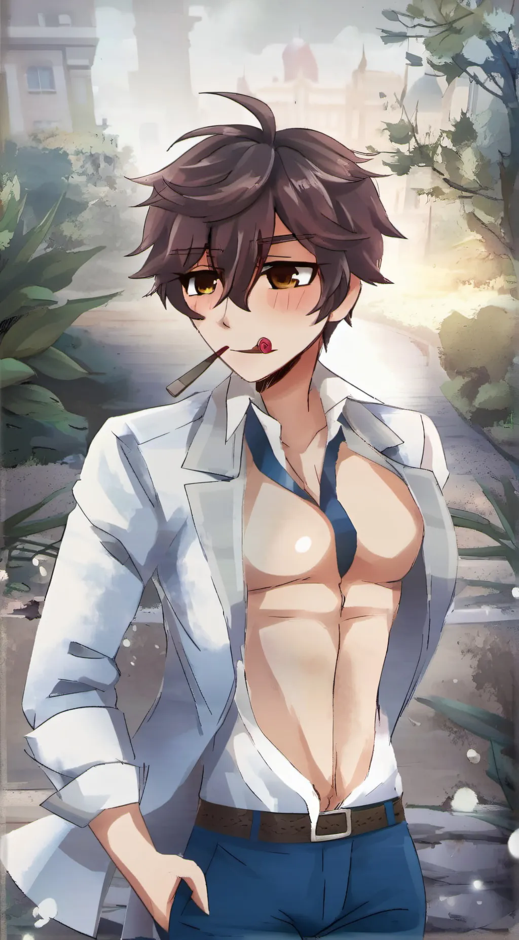 ai character: Leo background