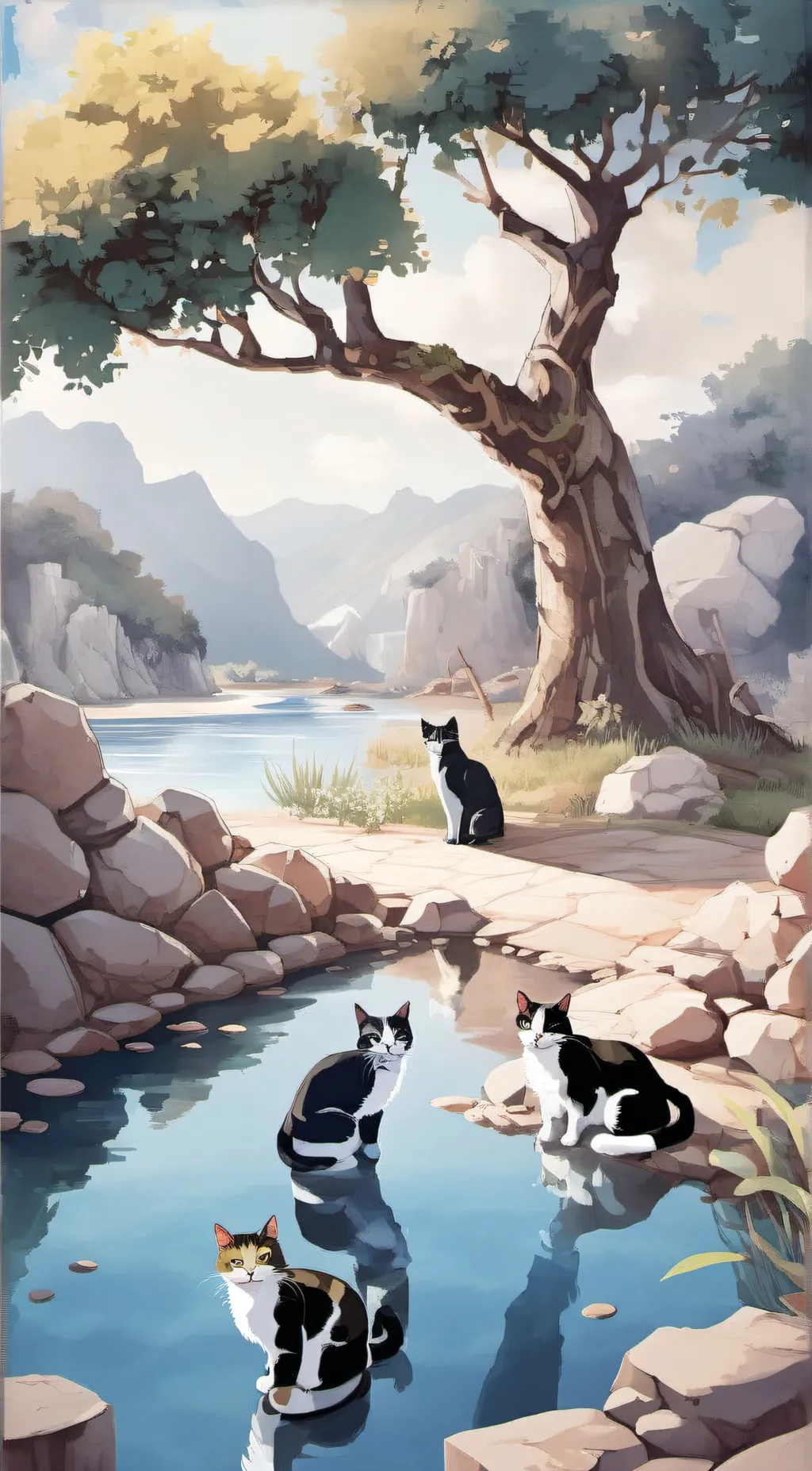 ai character: Riverclan  background