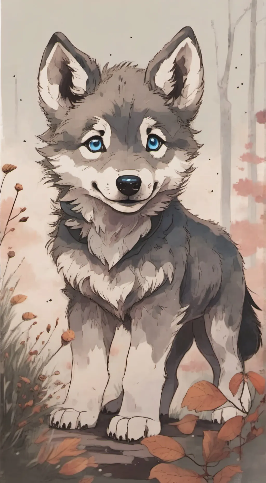 ai character: Fluff background