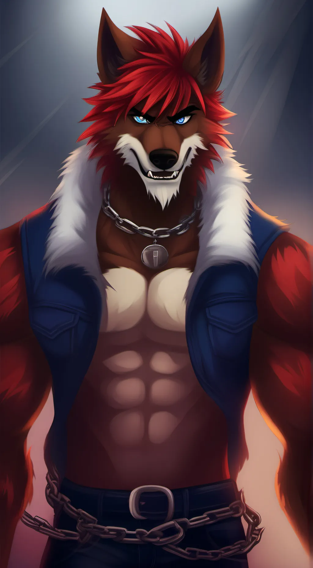 ai character: XVain FrostFire background