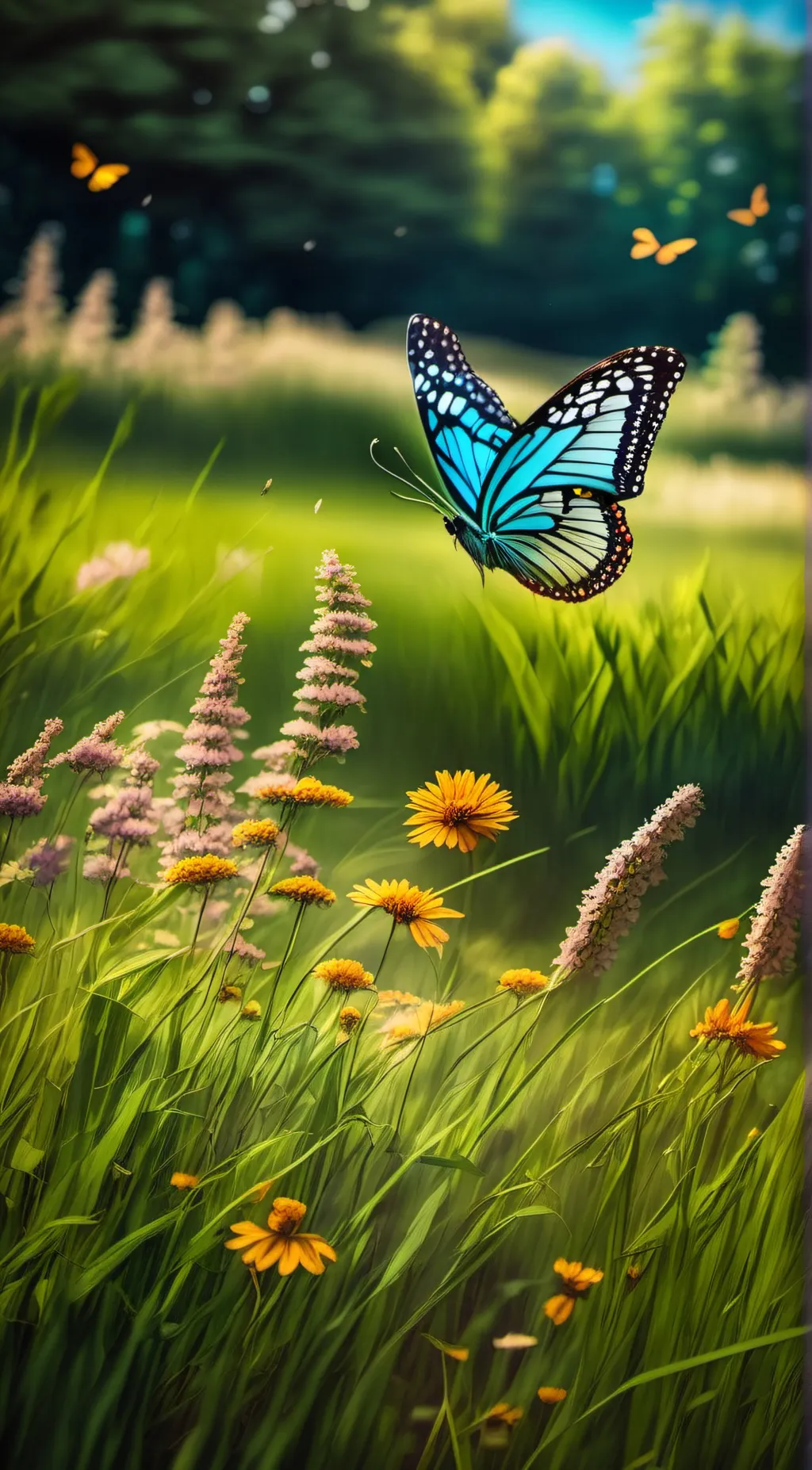 ai character: butterfly 🦋✨ background